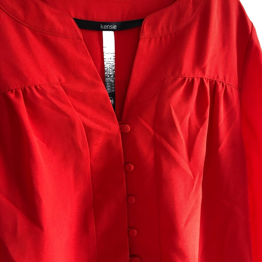 Kenzie Red Button Shirt - Picture 2 of 3
